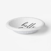 Hallo Vijftig minimalistische 50ste verjaardagsfee Papieren Kommen (Gebogen)