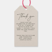 Hallo Vijftig moderne minimale elegante 50ste verj Cadeaulabel (Achterkant)