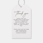 Hallo Vijftig moderne minimale elegante 50ste verj Cadeaulabel (Achterkant)