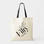 Hallo Vijftig moderne minimale elegante 50ste verj Tote Bag (Voorkant)