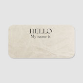 Hallo Vintage Droog wissen Herbruikbaar Naamplaatje (Voorkant)