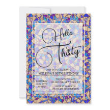 Hallo Violet Blauw Mozaïek