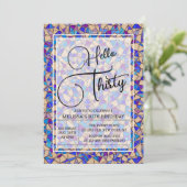 Hallo Violet Blauw Mozaïek Kaart (Staand voorkant)