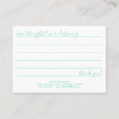 hallo visitekaartje (Achterkant)