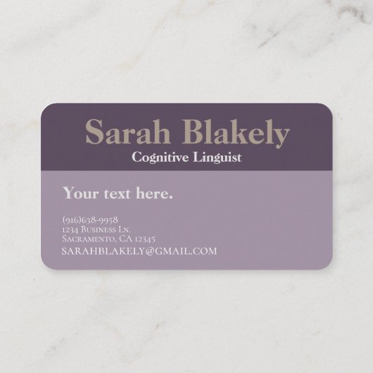 hallo Visitekaartje (Achterkant)