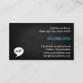 hallo Visitekaartje (Achterkant)