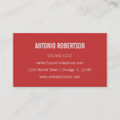 hallo visitekaartje, gepareld papier visitekaartje (Achterkant)