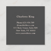 Hallo Visitekaartje Moderne Cirkel (Achterkant)