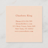 Hallo Visitekaartje Moderne Cirkel (Achterkant)