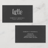 Hallo Visitekaartje schoolbord (Voorkant / Achterkant)