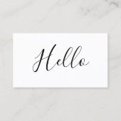 hallo Visitekaartje voor sociale mediapictogrammen (Voorkant)