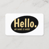 Hallo Visitekaartje voor sociale netwerken (Voorkant)