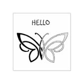 Hallo, vlinder rubberstempel (Afrduk)