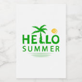 hallo voedselcontainer etiket (Enkel label)