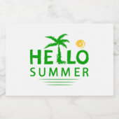 hallo voedselcontainer etiket (Enkel label)