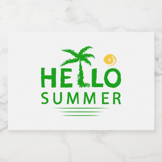 hallo voedselcontainer etiket (Enkel label)