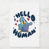 hallo voedselcontainer etiket (Enkel label)