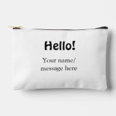 Hallo Voeg naambericht toe Eenvoudig Minimale bedr Etui (Voorkant)