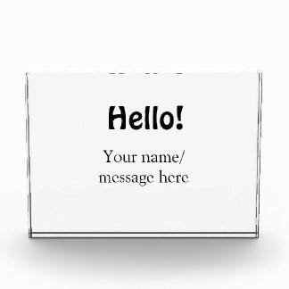 Hallo Voeg naambericht toe Eenvoudig Minimale bedr Fotoblokken