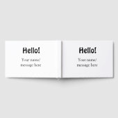 Hallo Voeg naambericht toe Eenvoudig Minimale bedr Gastenboek (Volledig)