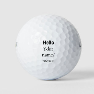 Hallo Voeg naambericht toe Eenvoudig Minimale bedr Golfballen