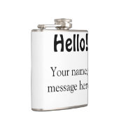 Hallo Voeg naambericht toe Eenvoudig Minimale bedr Heupfles (Rechts)