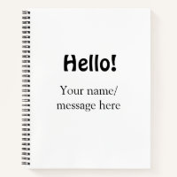 Hallo Voeg naambericht toe Eenvoudig Minimale bedr