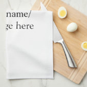 Hallo Voeg naambericht toe Eenvoudig Minimale bedr Theedoek (Quarter Fold)