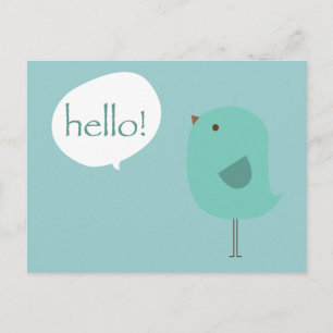Hallo Vogel Briefkaart