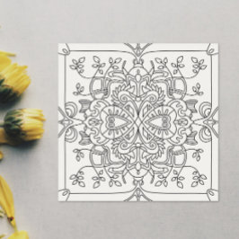 Hallo Voorjaar: Natuur geïnspireerde kleurplaat