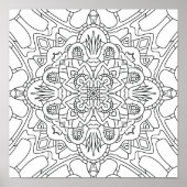 Hallo Voorjaar: Plant Kleurplaat Poster (Voorkant)