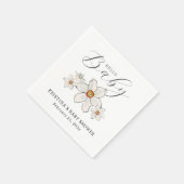 Hallo Voorjaarsbloemen? Baby shower Papier servet (Hoek)