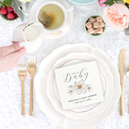 Hallo Voorjaarsbloemen? Baby shower Papier servet