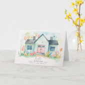 Hallo Voorjaarspastel Huis Onroerend goed Kaart (Gele Bloem)