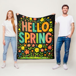 Hallo Voorjaarsvakantie Fleece Deken