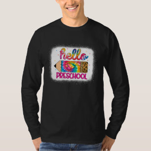 hallo voorschoolse leopard Tie Dye potlood terug n T-shirt