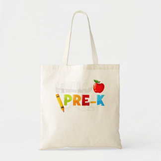 hallo voorschoolse school terug naar schooljongens tote bag