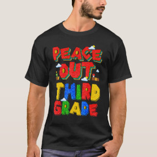 Hallo Vrede uit derde klas afscheid 3e klas T-shirt
