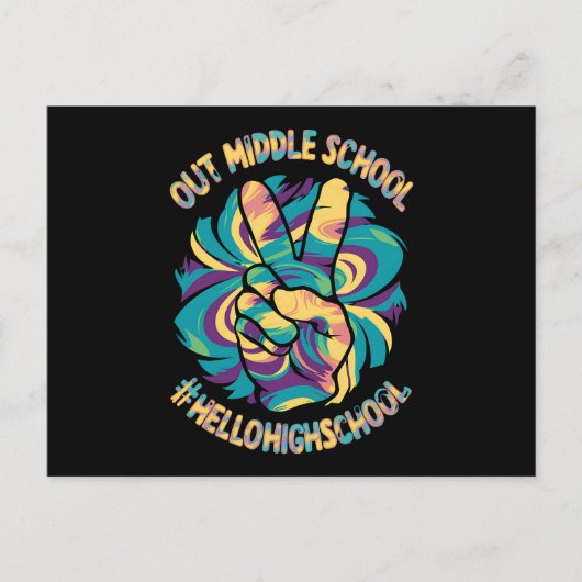 Hallo Vrede Uit Midden Briefkaart (Voorkant)