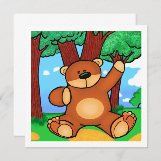 Hallo Vriend: Beer in Grassland (Voorkant / Achterkant)