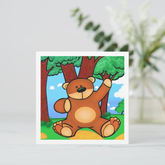 Hallo Vriend: Beer in Grassland (Staand voorkant)