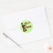 Hallo Vriend Frankenstein Halloween Sticker (Envelop)