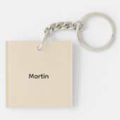 Hallo Vriend Grappige Eekhoorn Gepersonaliseerd Sleutelhanger (Achterkant)