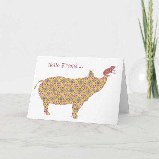 hallo vriend kaart (Voorkant)