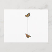 Hallo Vriend Koningsvlinder Blank Briefkaart (Achterkant)