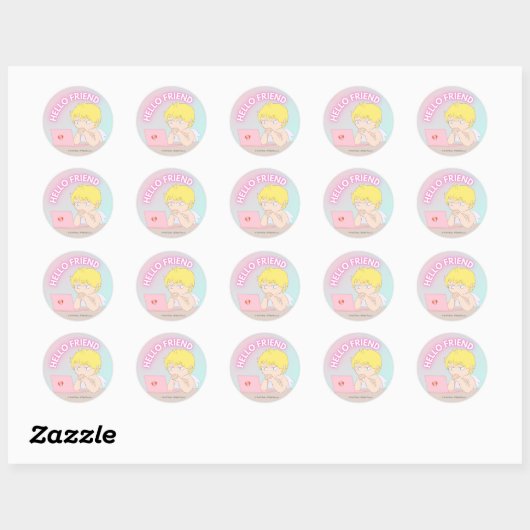 hallo vriend sticker (Vel)