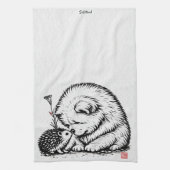HALLO VRIEND • StillWood • Chow & Egel Theedoek (Verticaal)