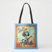Hallo Vriend Sugar Skull Tote Bag (Voorkant)