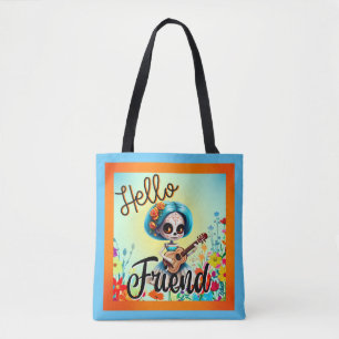 Hallo Vriend Sugar Skull Tote Bag
