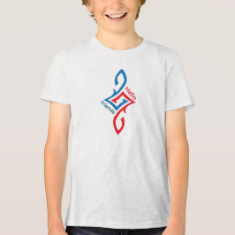 Hallo vrienden Eenvoudig geluksdesign Tri-Blend Shirt